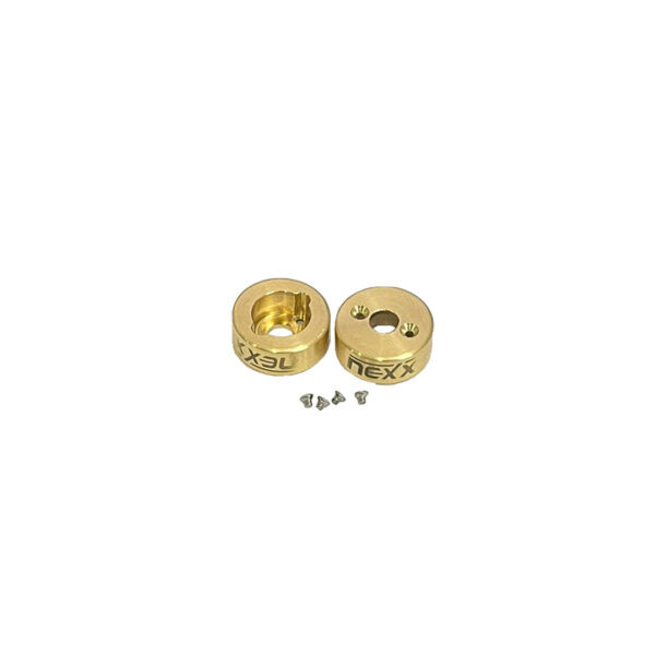 NX-629 Nexx Racing Brass Rear Hubs (2pcs) for Axial SCX30