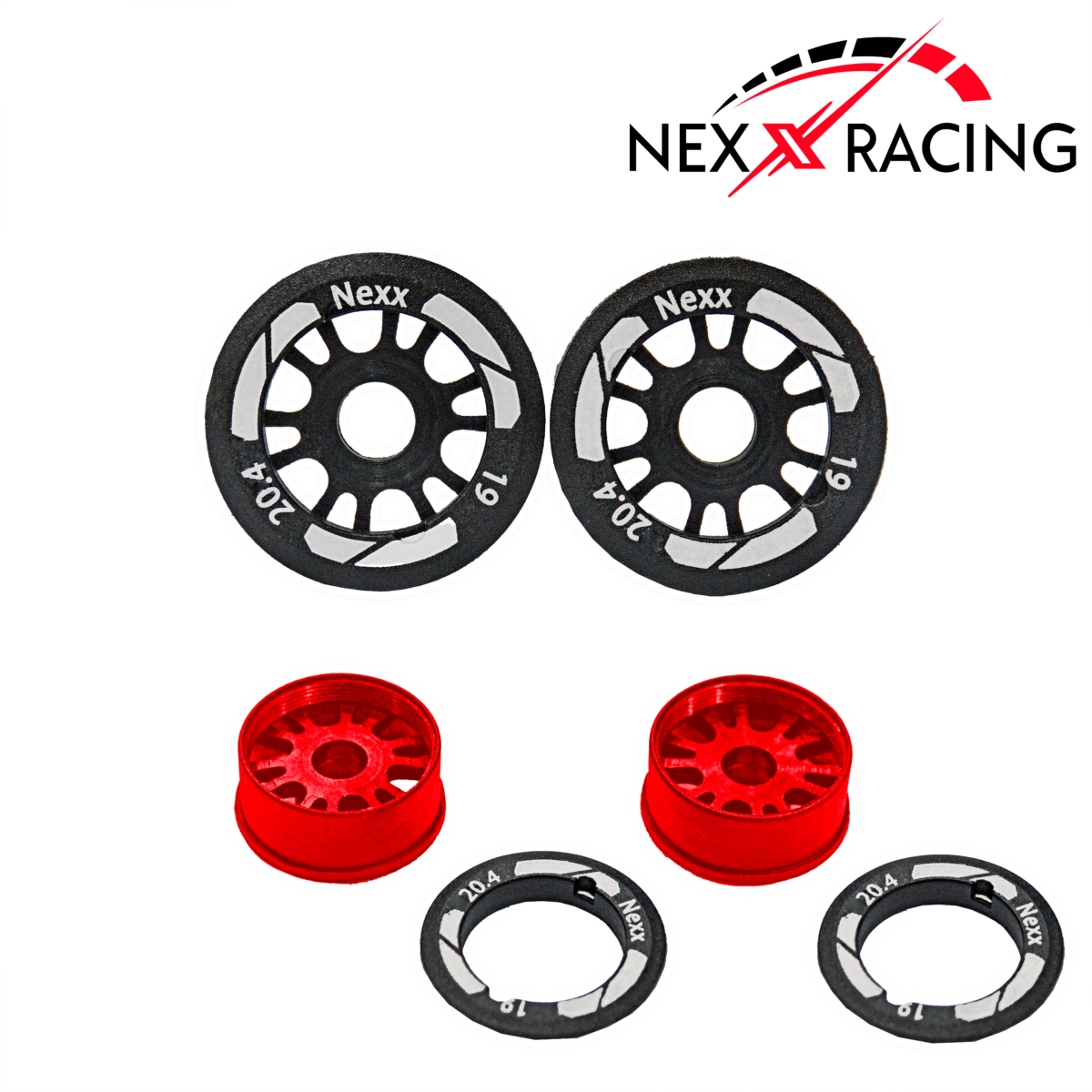 NXUSA-EVO-F-0.5-19 Nexx Racing 19mm Threaded Carbon-Fiber